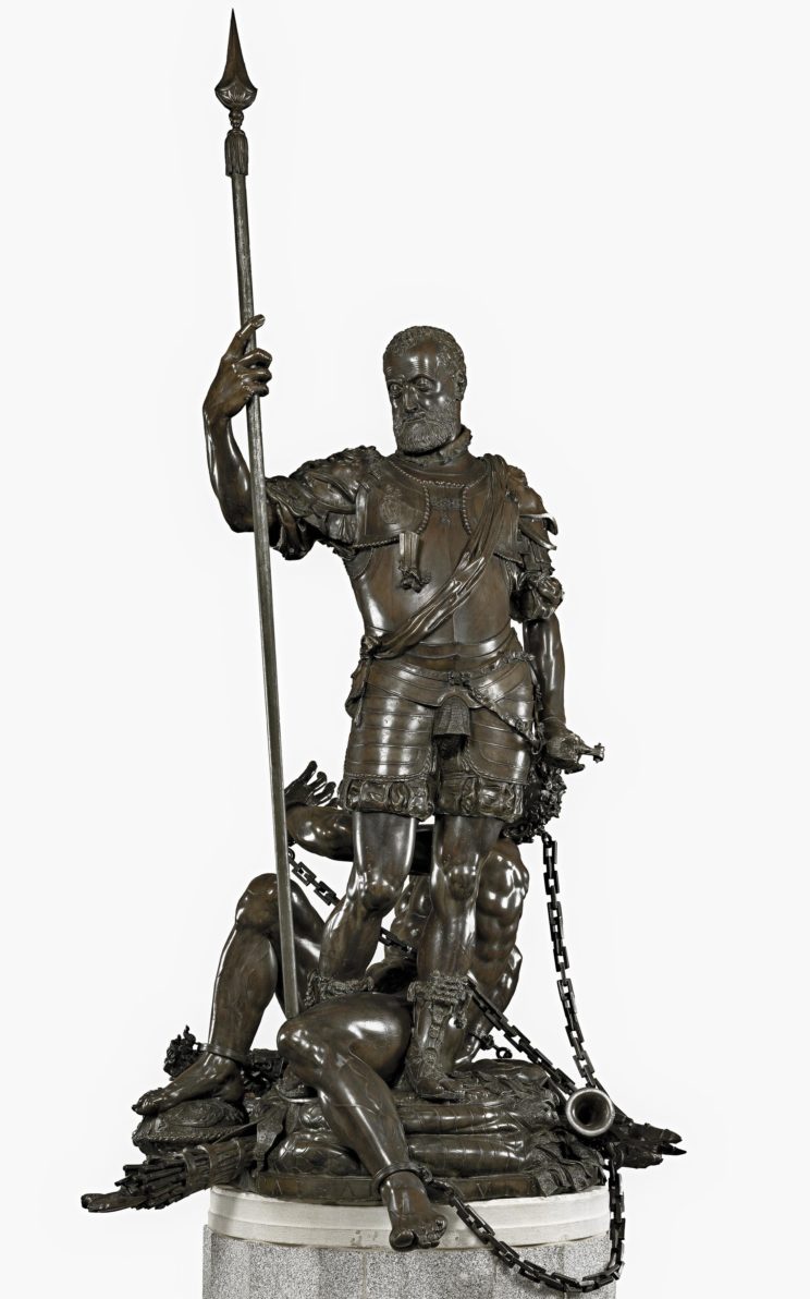 Pompeo Leoni (Milanese, 1533-1608) Emperor Charles V & the Fury (1549) Bronze. 251 x 143 cm. Museo Nacional del Prado, Madrid.