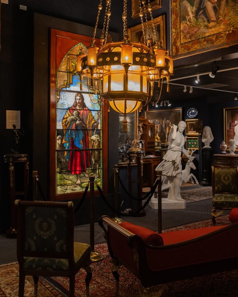 Interior of Anthony's Fine Art & Antiques, Salt Lake City, UT.